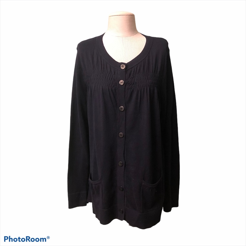 Loft navy button cardigan size XL